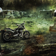 Detail from the cover of R.S. Belcher’s supernatural biker-gang tale King of the Road.